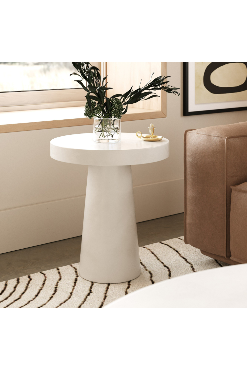 Concrete Pedestal End Table | OROA Modern Desoto | Oroa.com