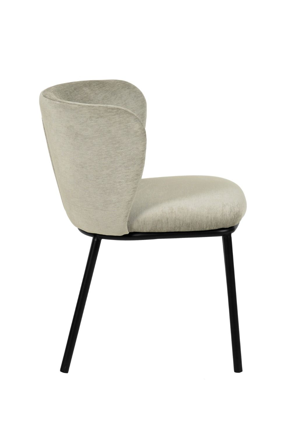 Gray Curved Dining Chair Set (2) | OROA Modern Bessie | Oroa.com