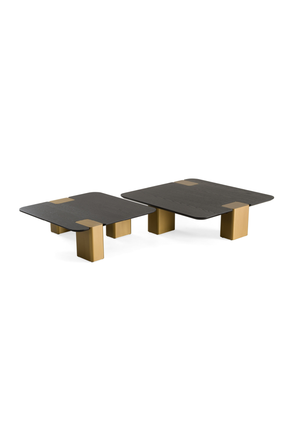 Black Oak Nesting Coffee Tables (2) | OROA Modern Harold | Oroa.com