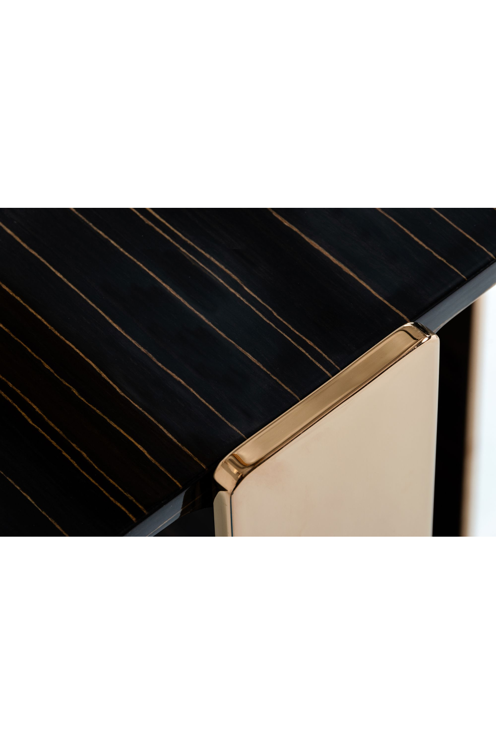 2-Layer Ebony Console Table | Oroa.com