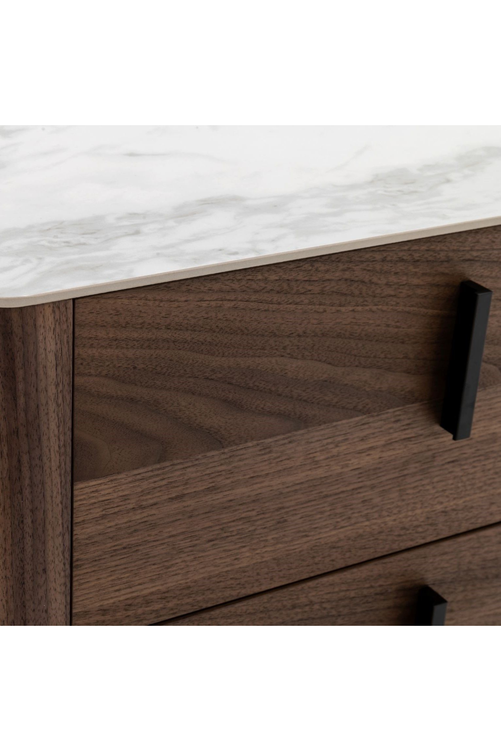 2-Drawer Walnut Nightstand | Oroa.com
