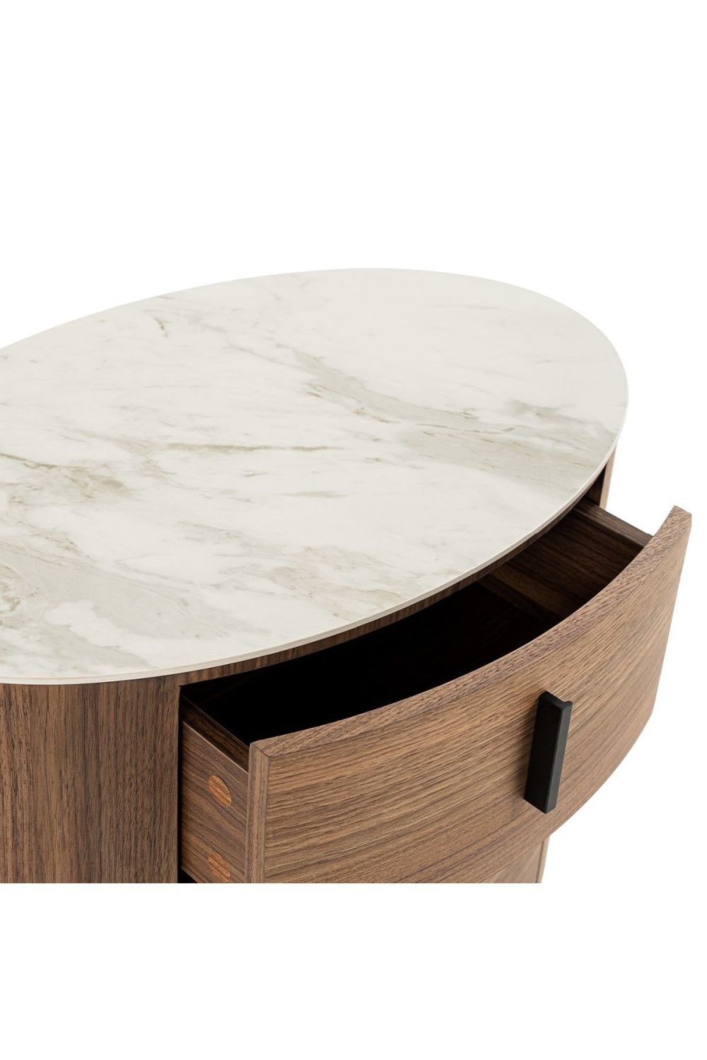 2-Drawer Walnut Nightstand | OROA Modern Chelton | Oroa.com