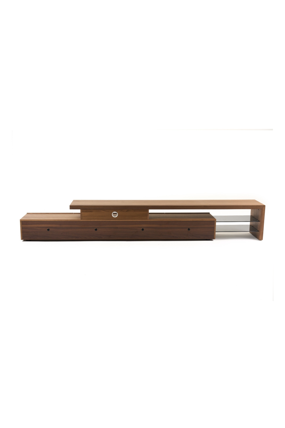 Walnut Veneer 4-Drawer TV Stand | Oroa.com
