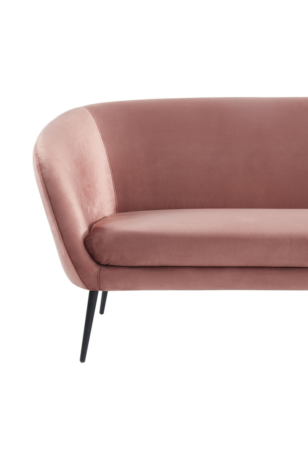 Pink Sloped-Arm Sofa | OROA Modern Koeing | Oroatrade.com