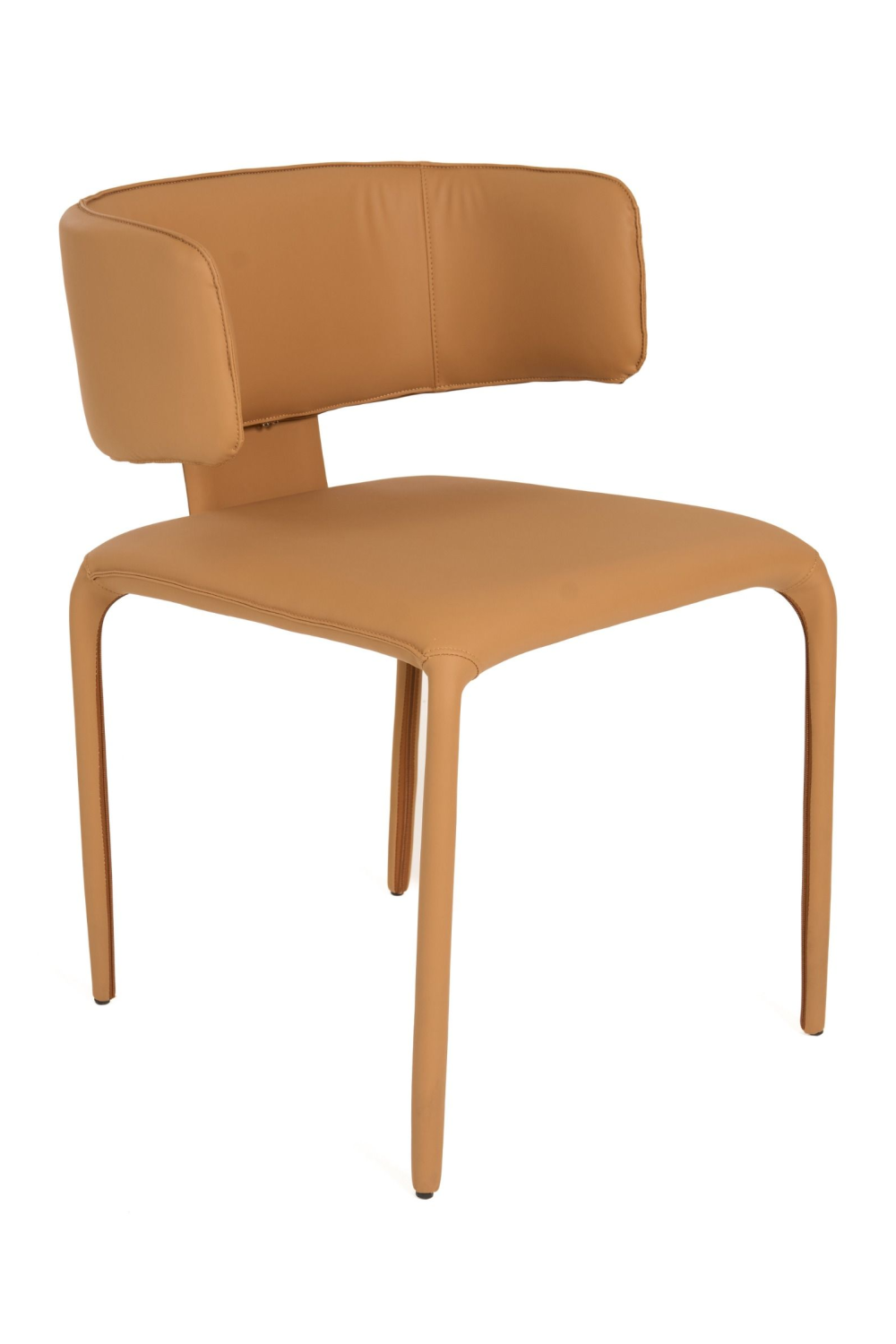 Contoured-Back Vegan Leather Dining Chair | OROA Modern Odessa | Oroa.com