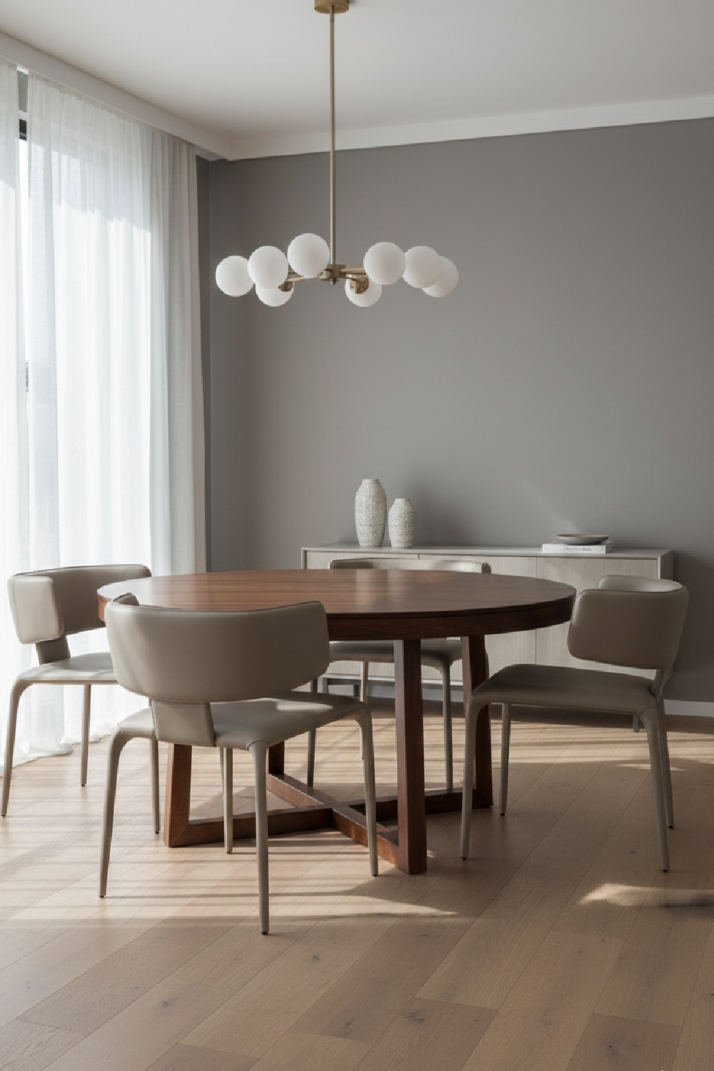 Contoured-Back Vegan Leather Dining Chair | OROA Modern Odessa | Oroa.com