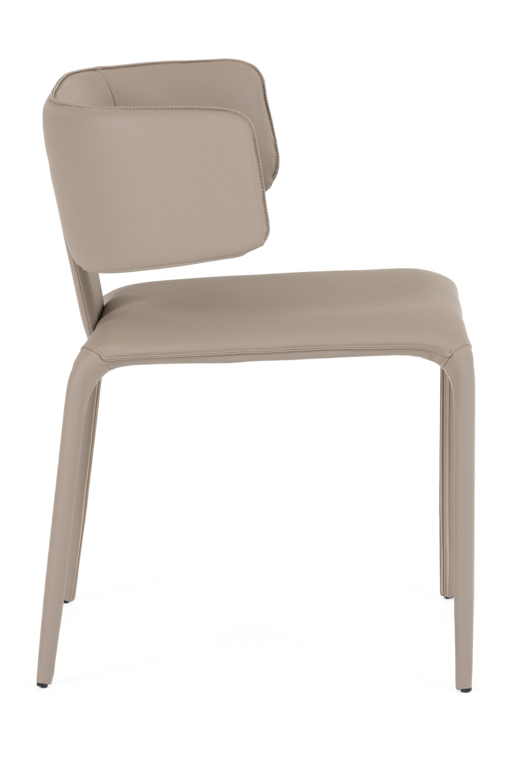 Contoured-Back Vegan Leather Dining Chair | OROA Modern Odessa | Oroa.com