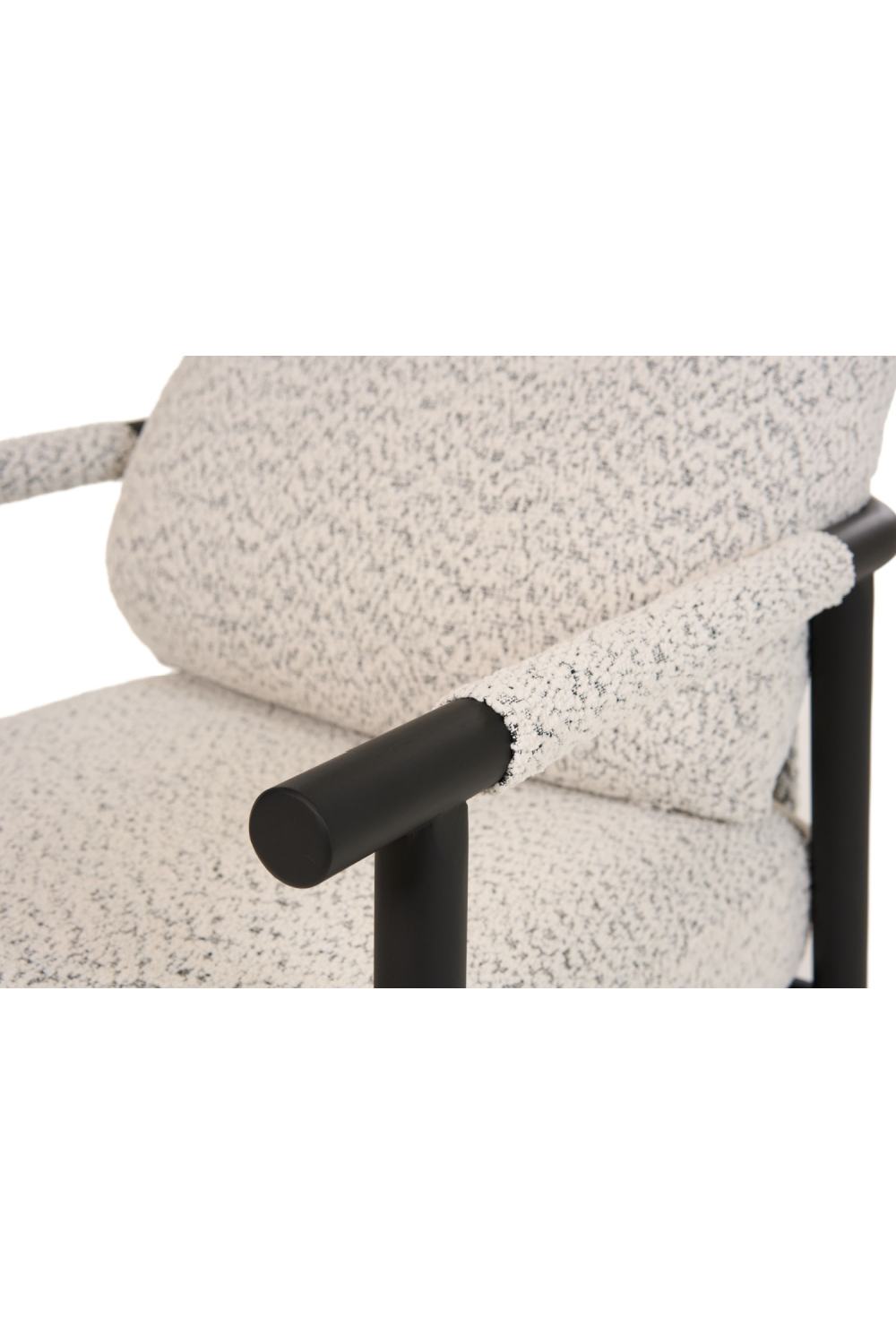 Black Framed Gray Accent Chair | Oroa.com