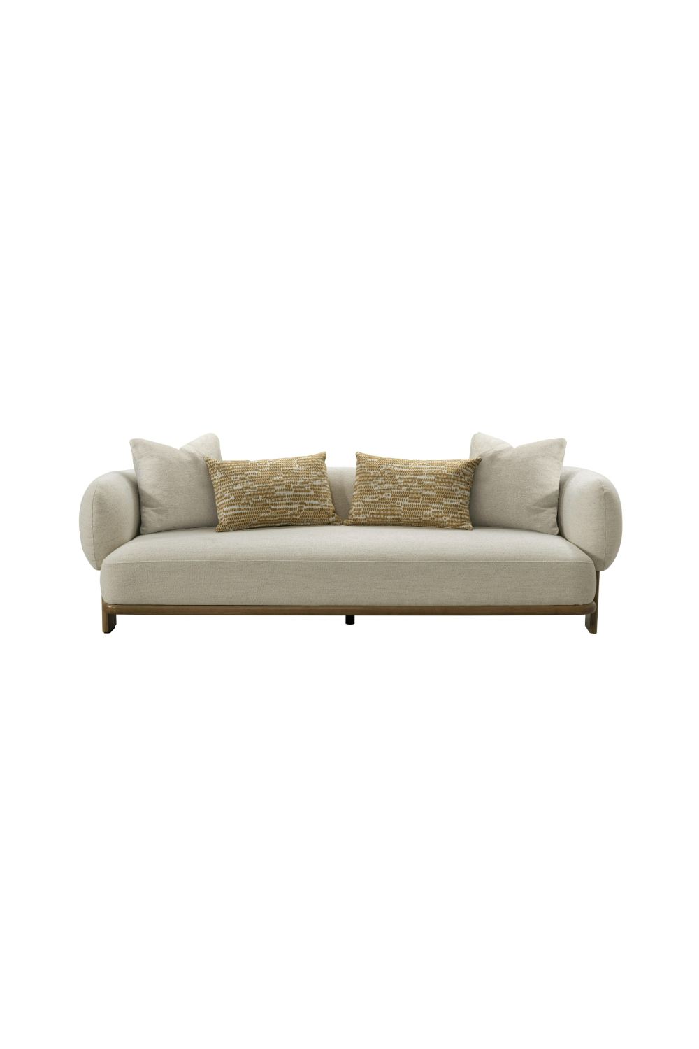 Beige Flared-Arm Sofa | OROA Modern Optima | Oroa.com