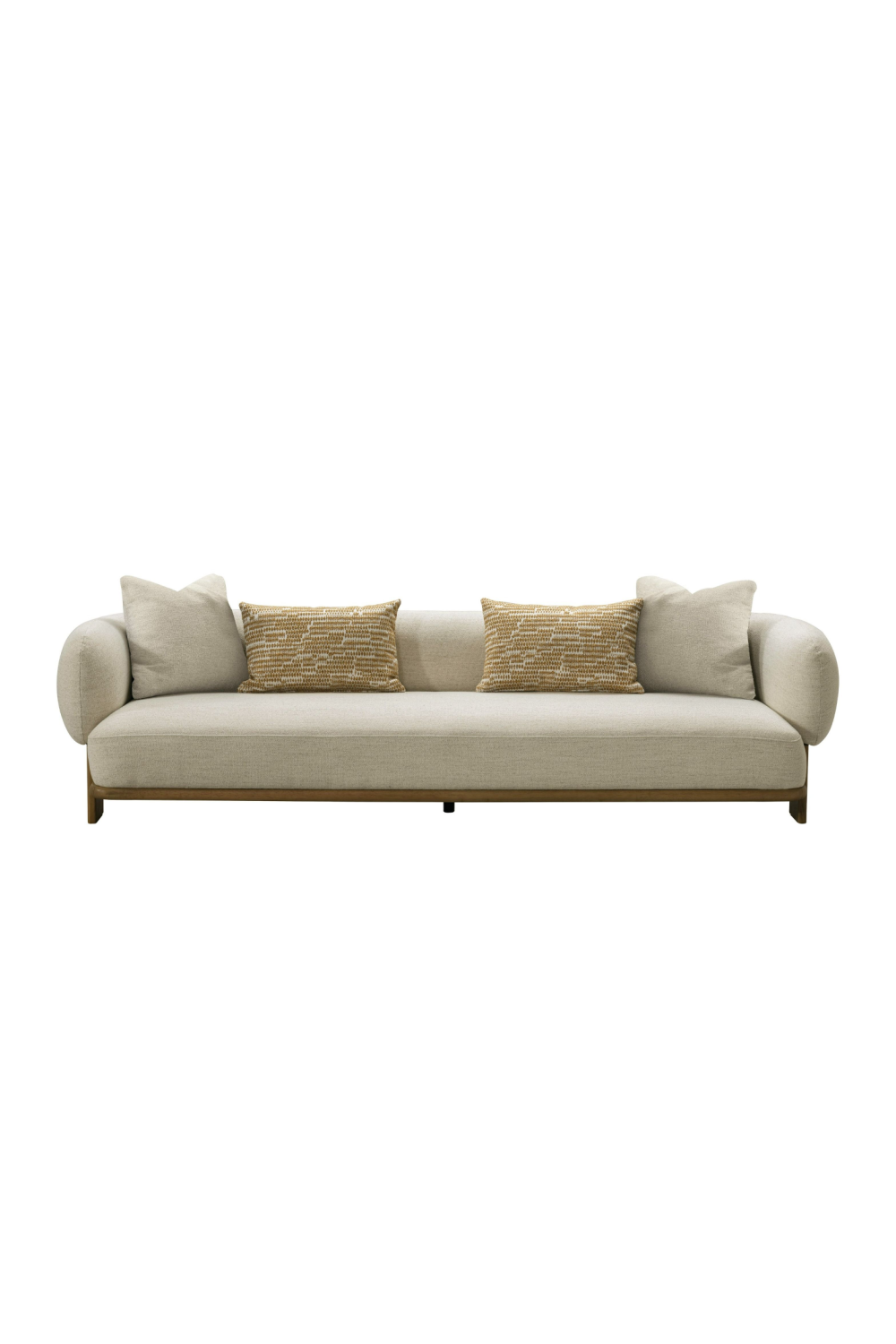 Beige Flared-Arm Sofa | OROA Modern Optima | Oroa.com
