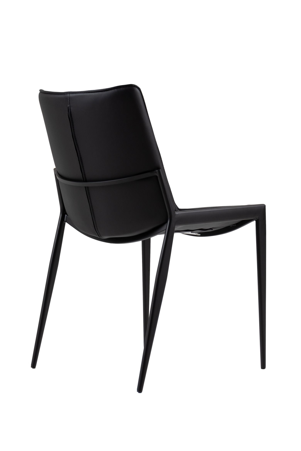 Black Vegan Leather Dining Chairs (2) | OROA Modern Murray | Oroa.com
