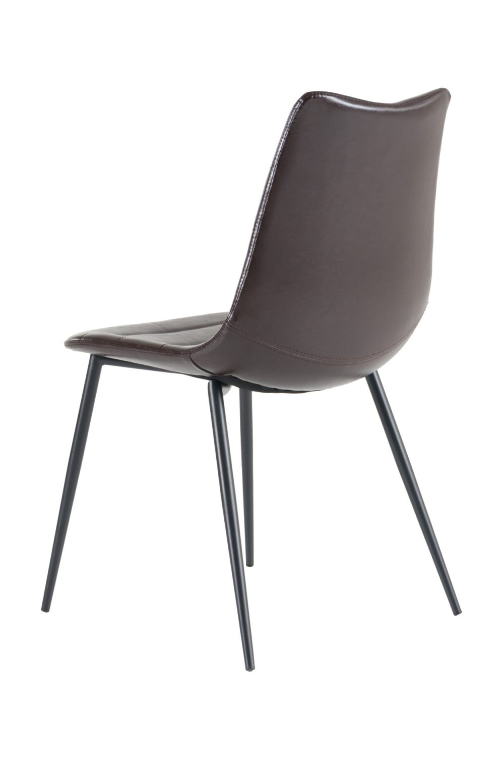 Brown Vegan Leather Dining Chairs (2) | OROA Modern Gilliam | Oroa.com
