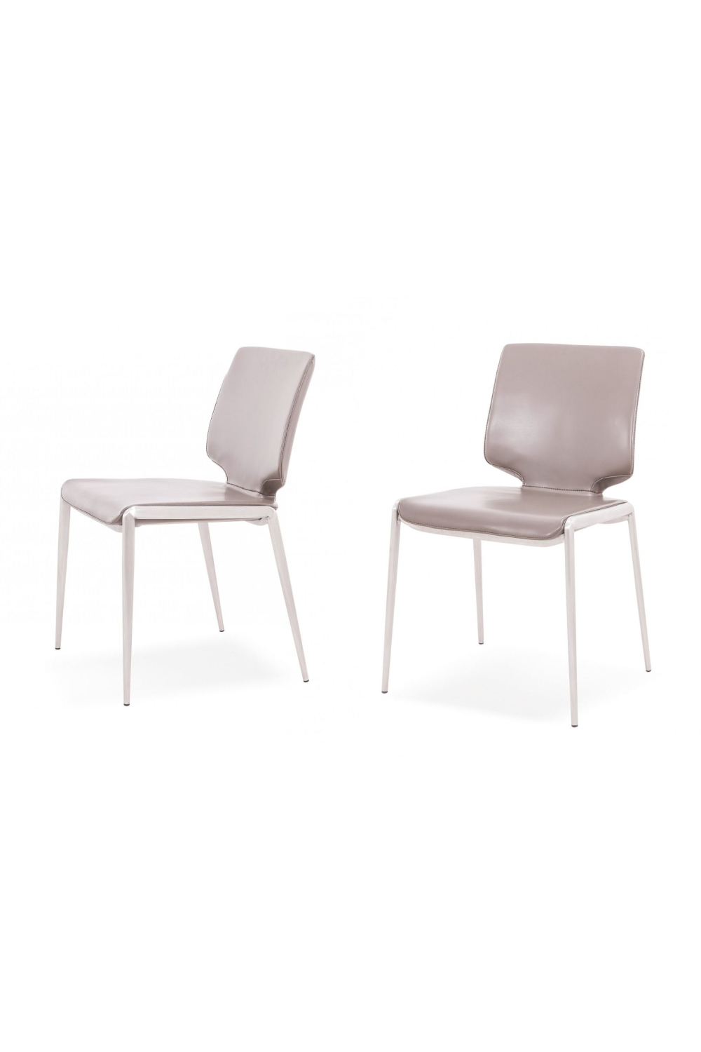 Eco-Leather Stackable Dining Chairs (2) | OROA Modern | Oroa.com