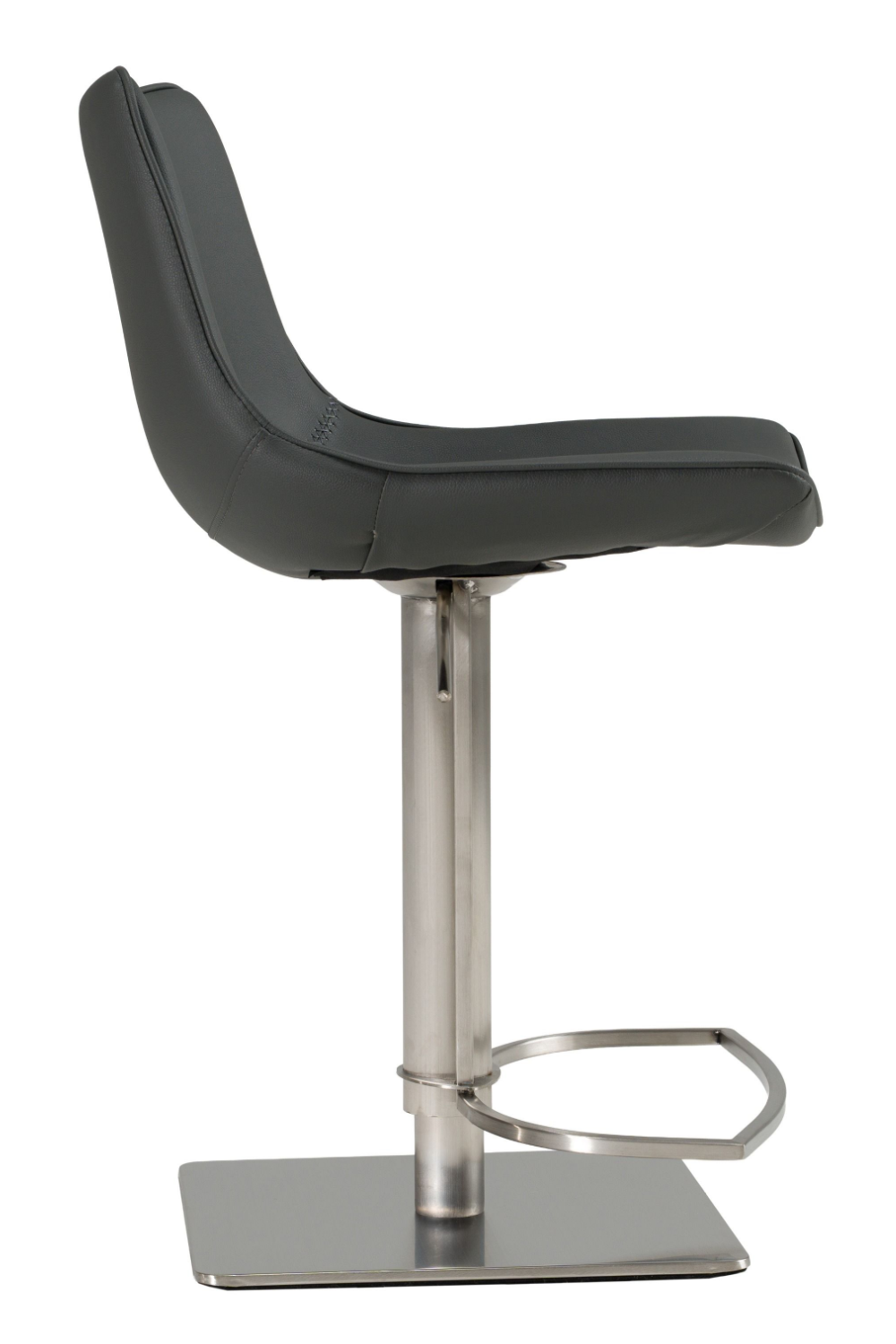 Gray Vegan Swivel Bar Stool | OROA Modern Manning | Oroa.com