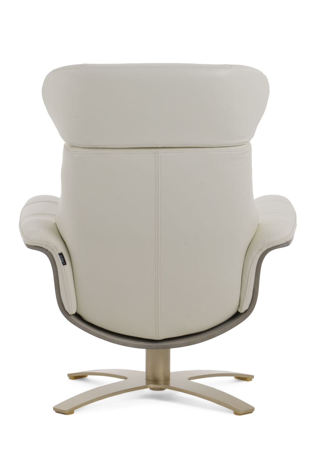 Gray Leather Swivel Chair and Ottoman | OROA Modern | Oroa.com
