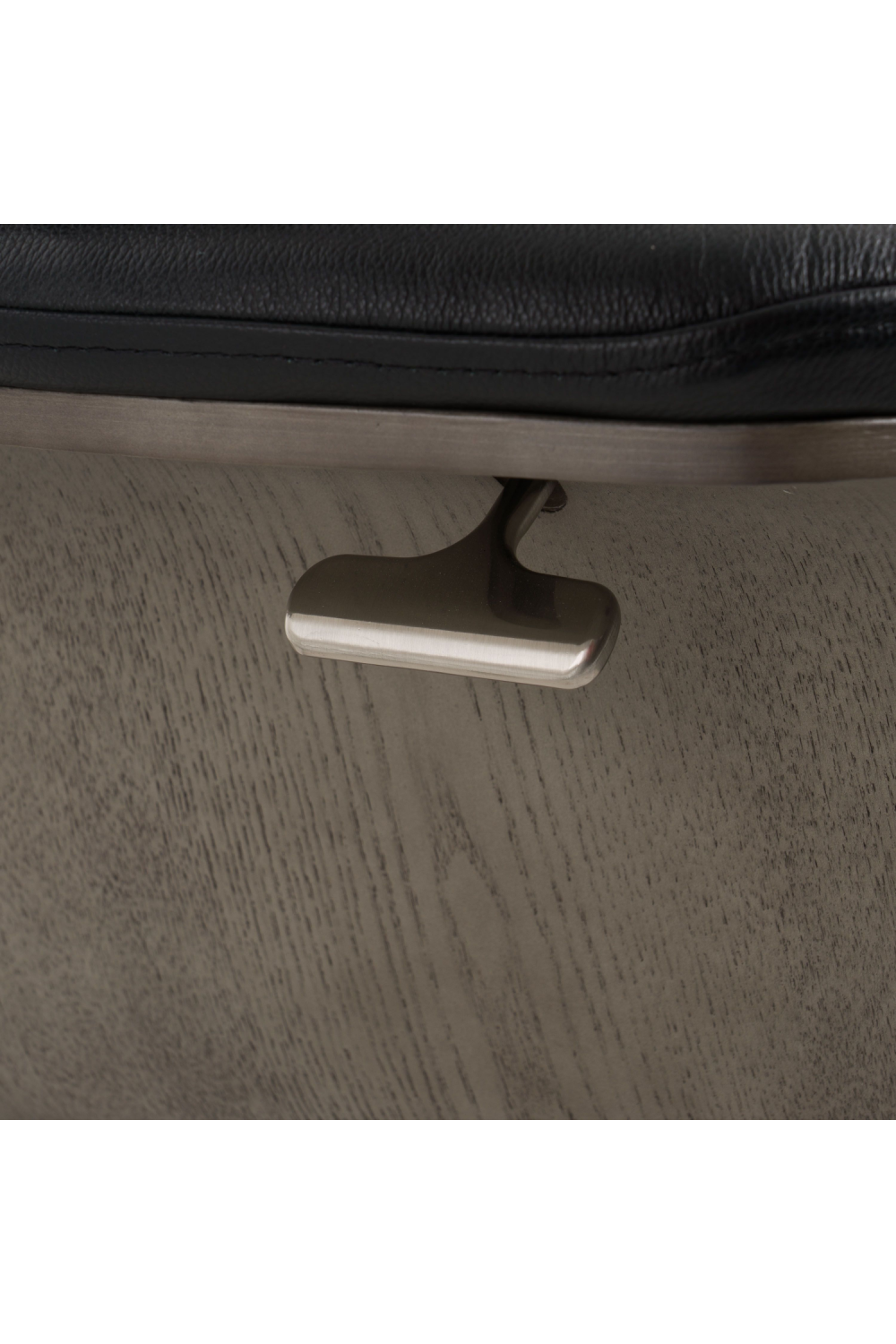 Black Leather Lounge Chair & Ottoman | OROA Modern Nowak | Oroa.com