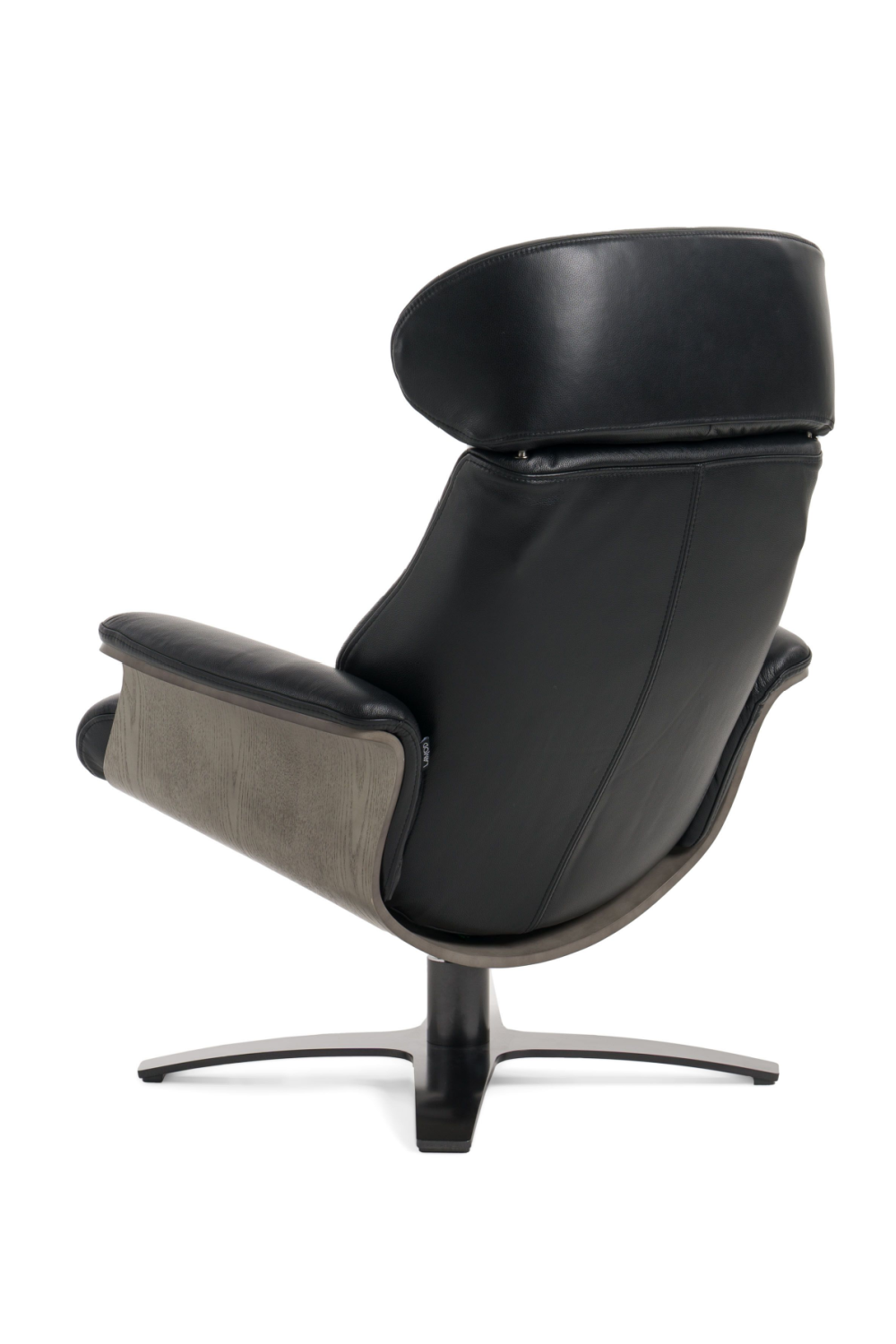 Black Leather Lounge Chair & Ottoman | OROA Modern Nowak | Oroa.com