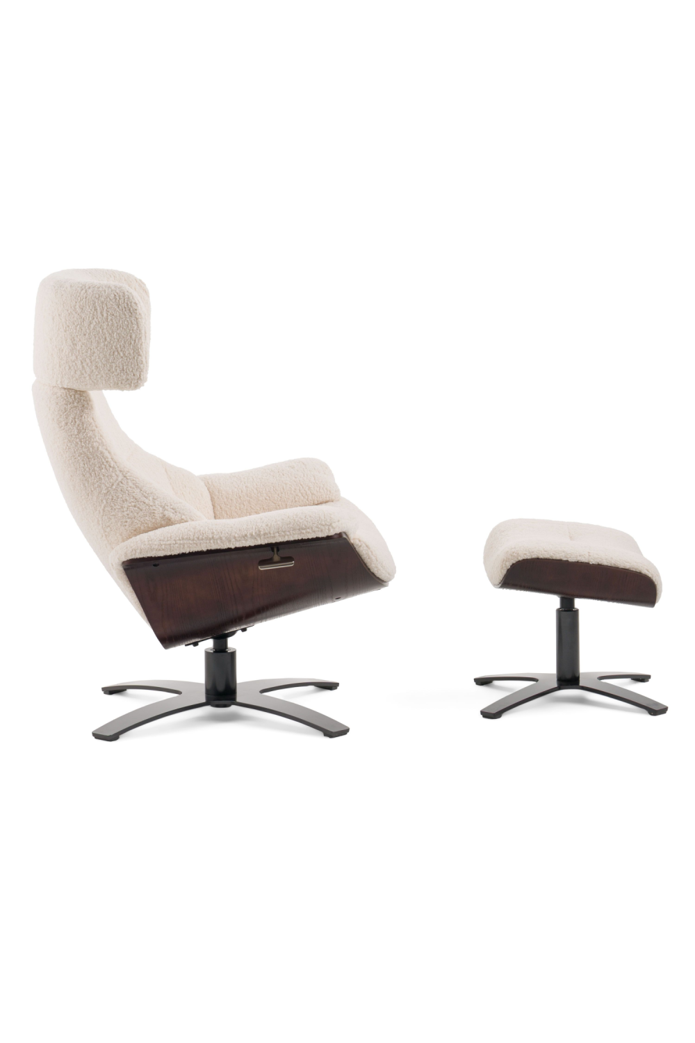 Beige Lounge Chair & Ottoman | OROA Modern Zahara | Oroa.com