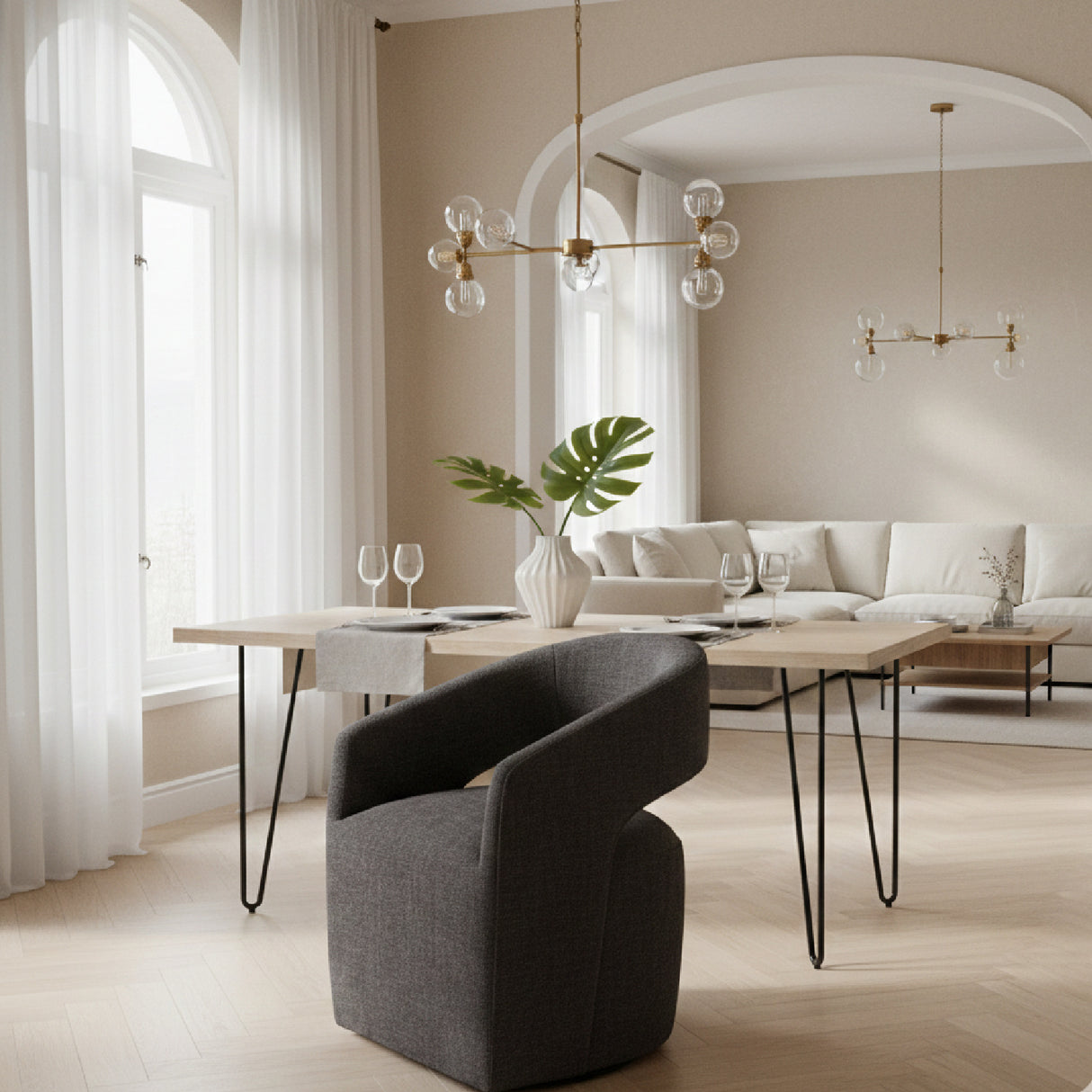 Cutout Design Dining Chair | OROA Modern Angie