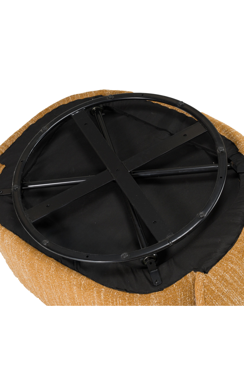 Yellow Curved Swivel Chair | Oroa.com