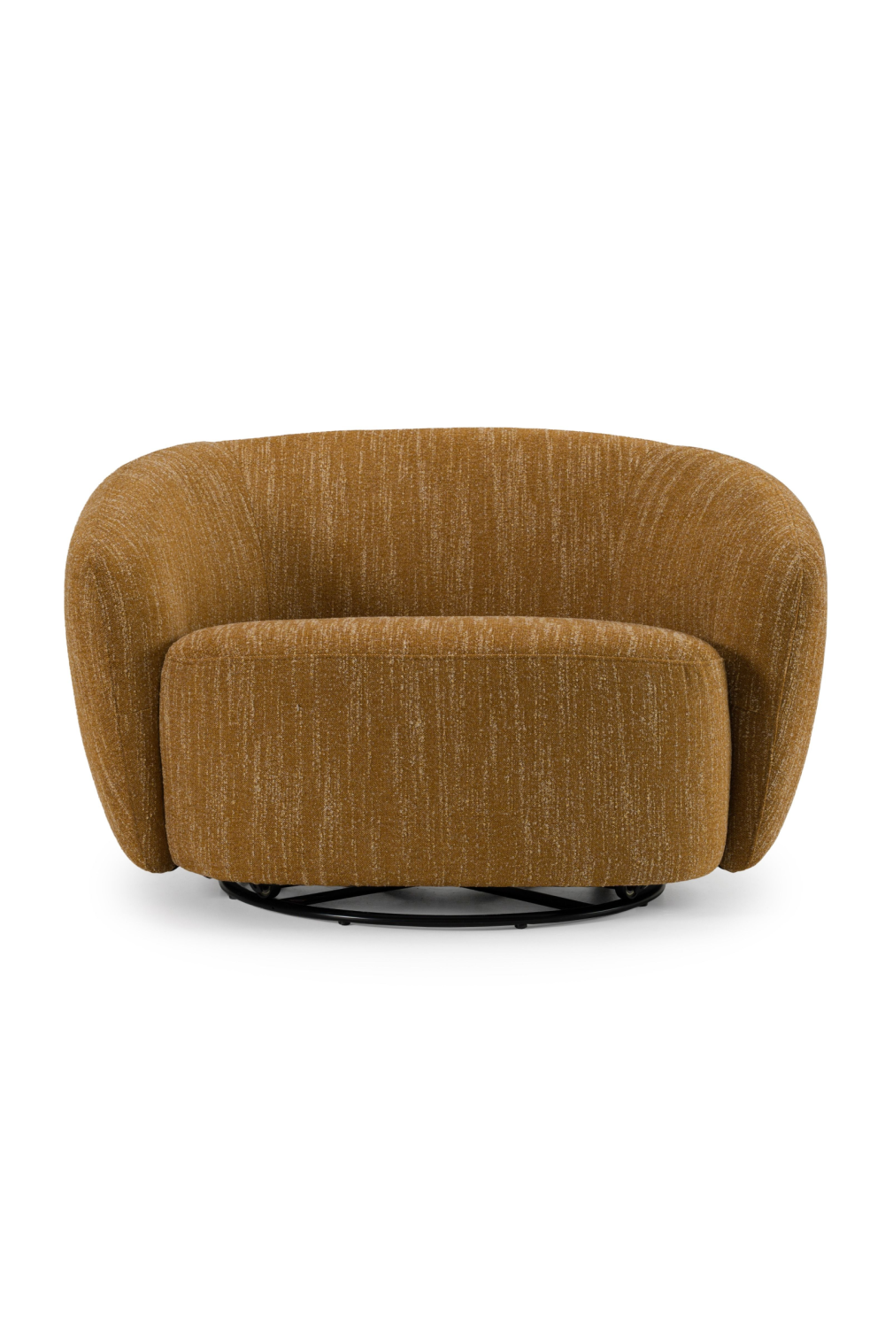 Yellow Curved Swivel Chair | OROA Modern Norris | Oroa.com
