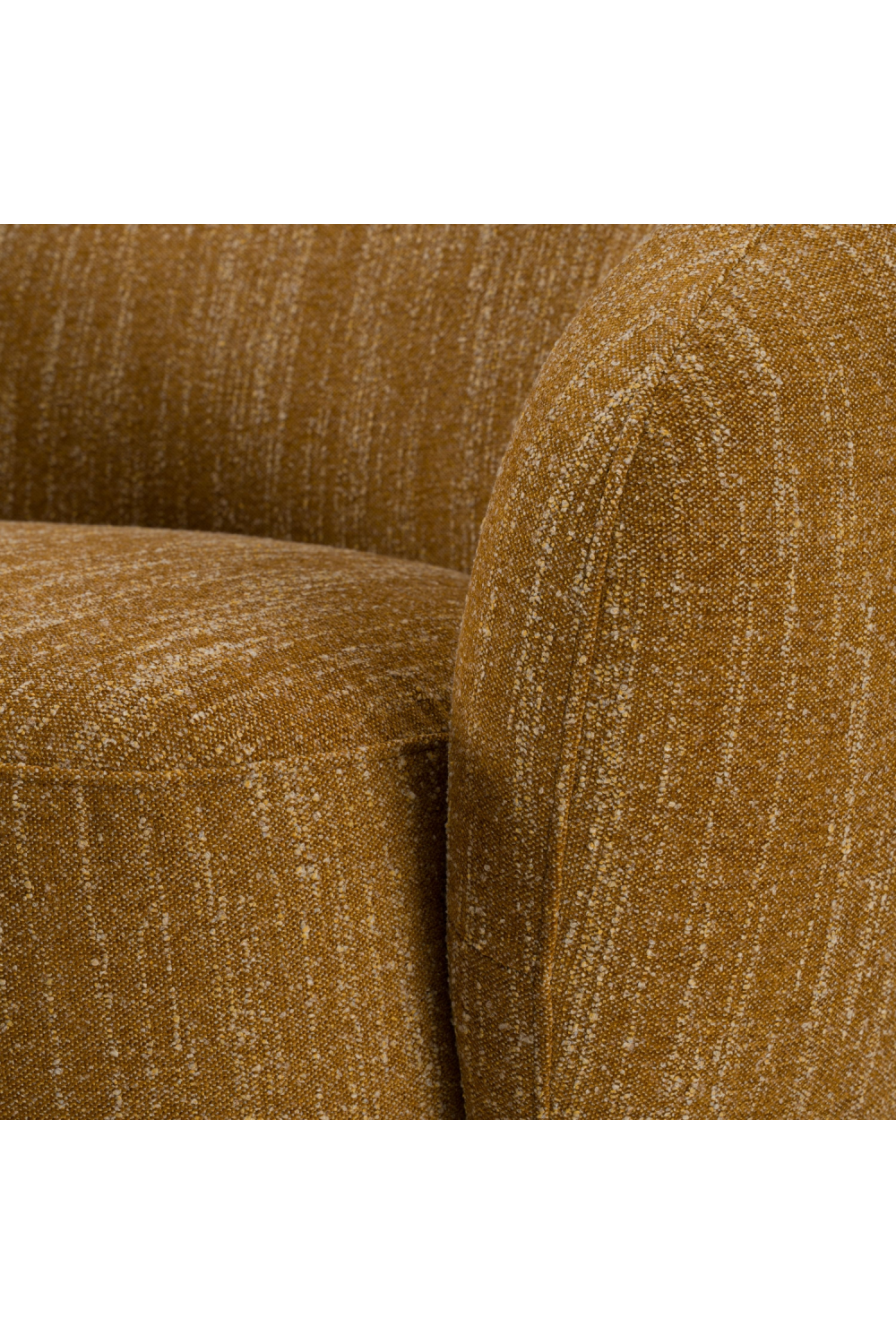 Yellow Curved Swivel Chair | Oroa.com