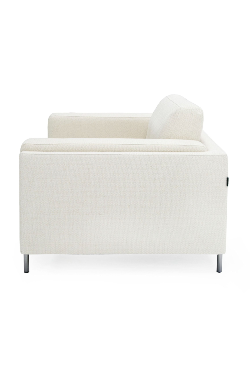 White Square-Armed Lounge Chair | OROA Modern Schmidt | Oroa.com