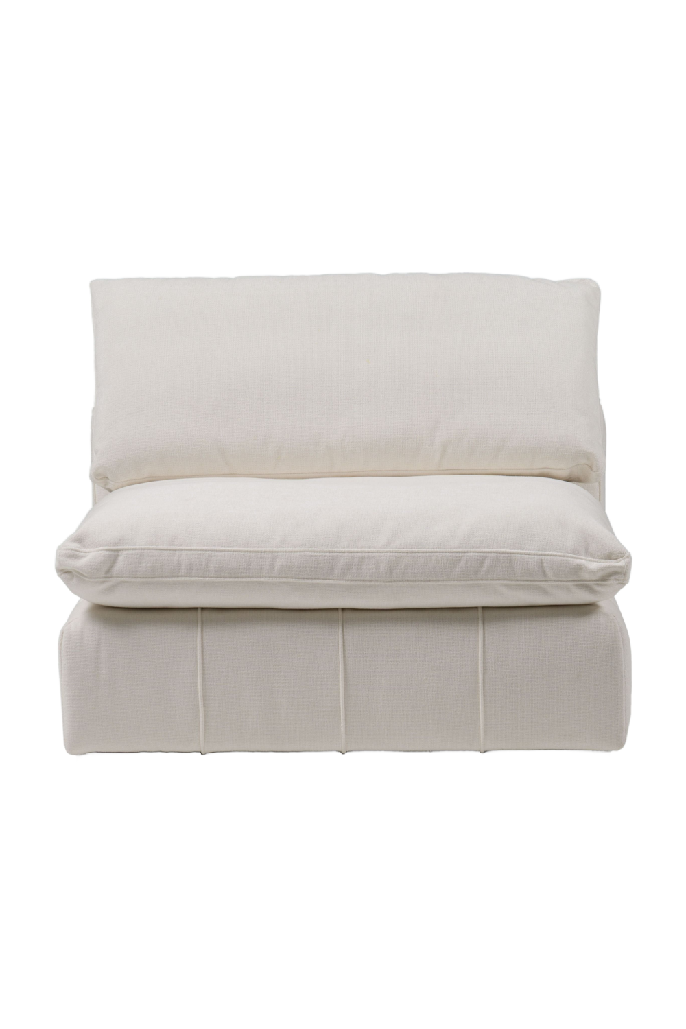 White Armless Modular Sofa | OROA Modern Vicki | Oroa.com