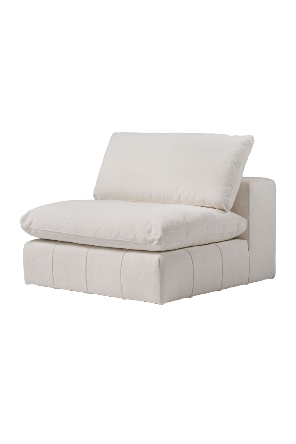 White Armless Modular Sofa | Oroa.com