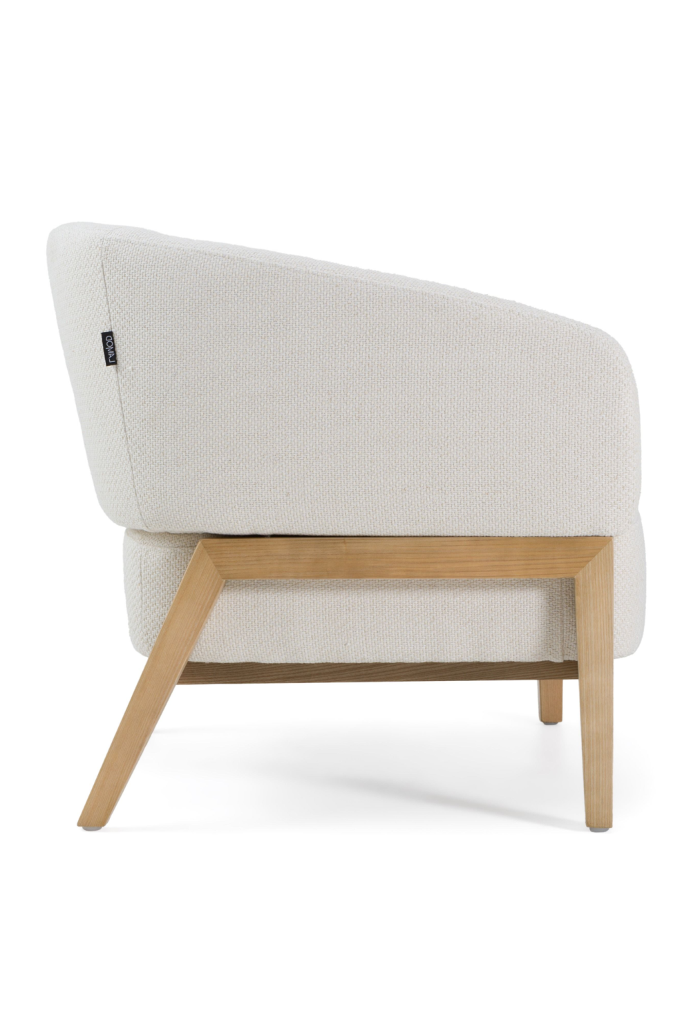 White Curved Accent Chair | OROA Modern Giselle | Oroa.com