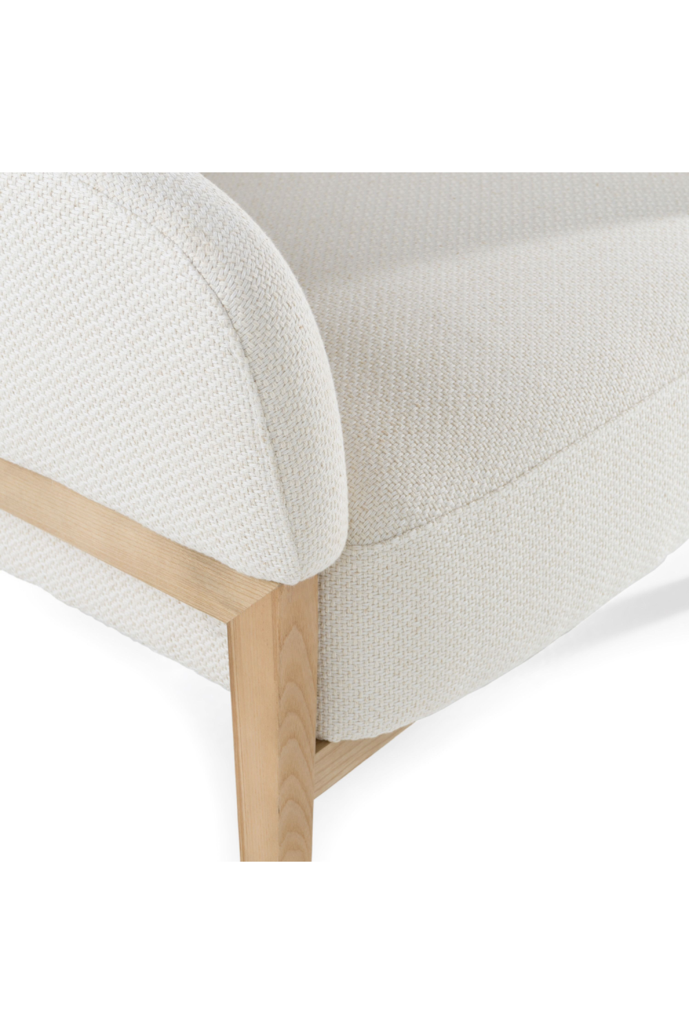 White Curved Accent Chair | OROA Modern Giselle | Oroa.com
