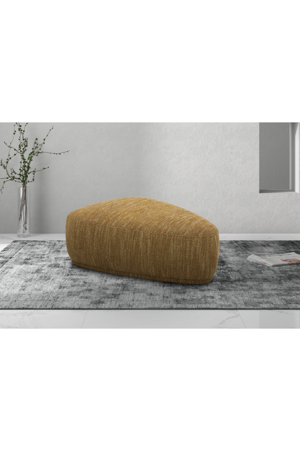 Yellow Free-form Ottoman | Oroa.com
