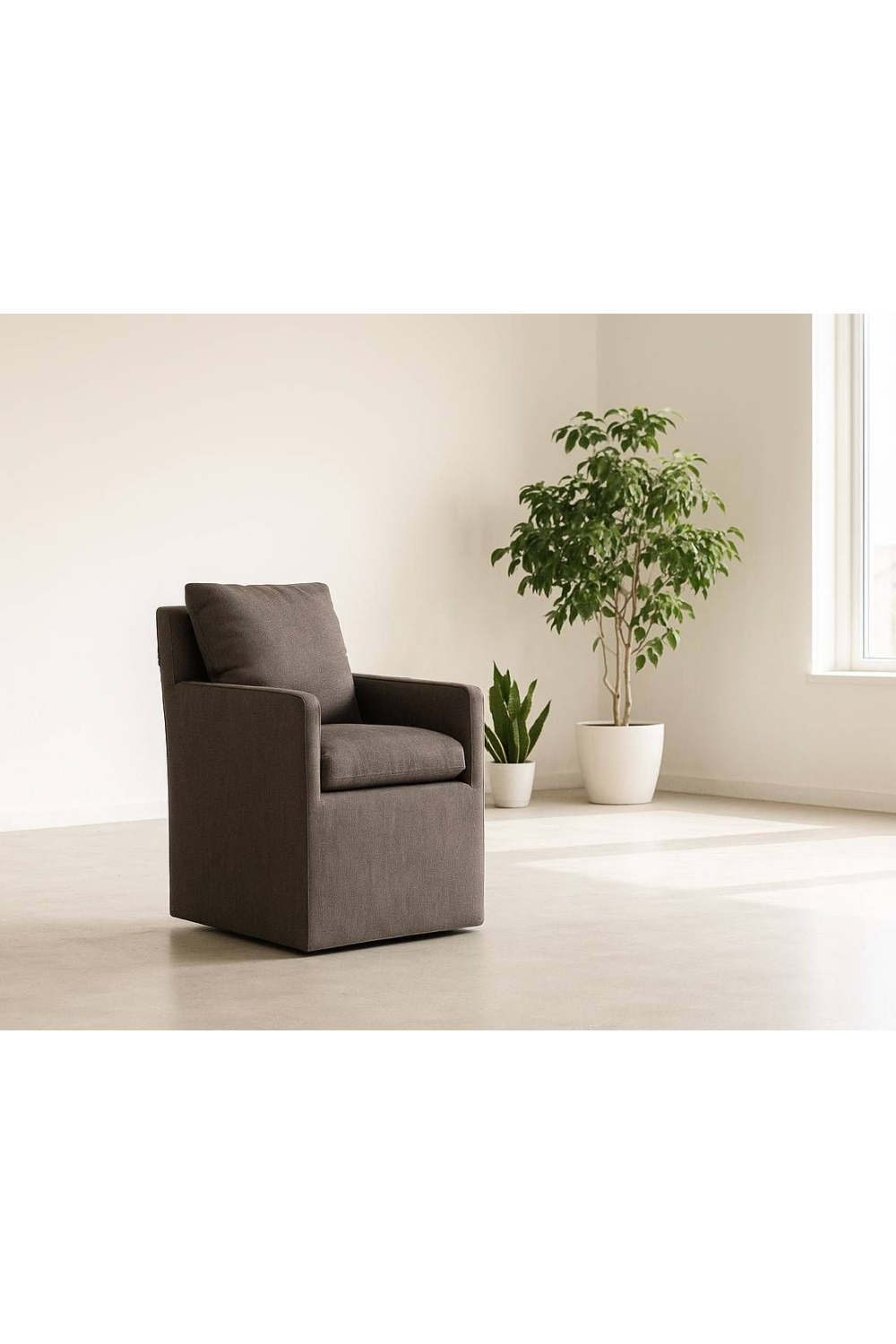 Gray Upholstered Dining Chair | Oroa.com