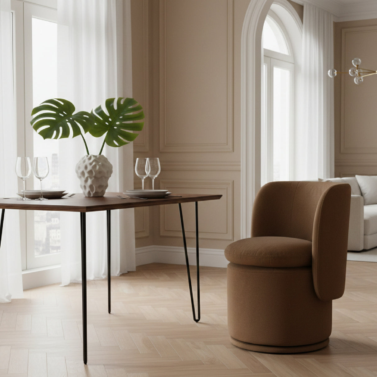 Round Swivel Dining Chair | Oroa.com