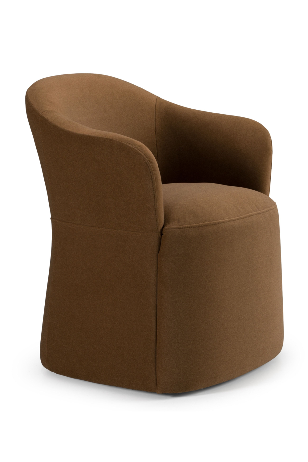 Brown Wheeled Dining Chair | OROA Modern Timothy | Oroa.com