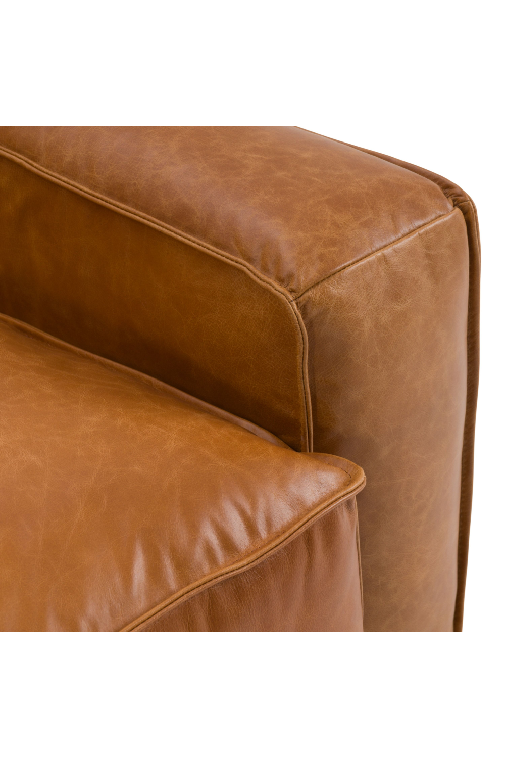 Brown Leather Sectional Sofa | OROA Modern Cambria | Oroa.com