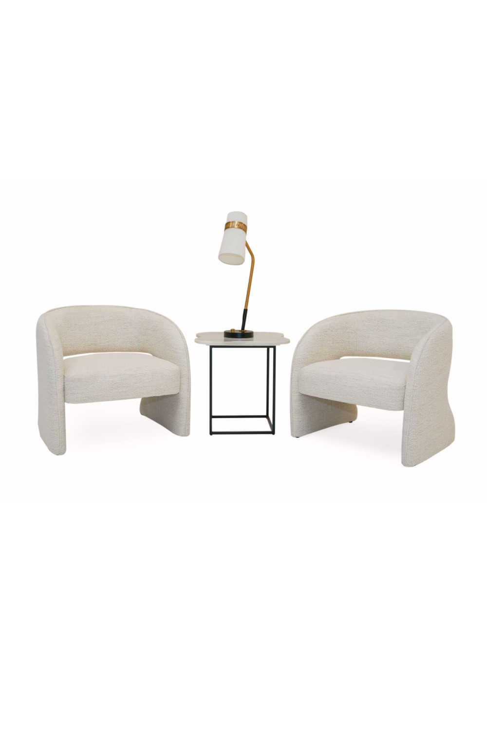 Cream Cut-out Accent Chair | OROA Modern Luby | Oroa.com