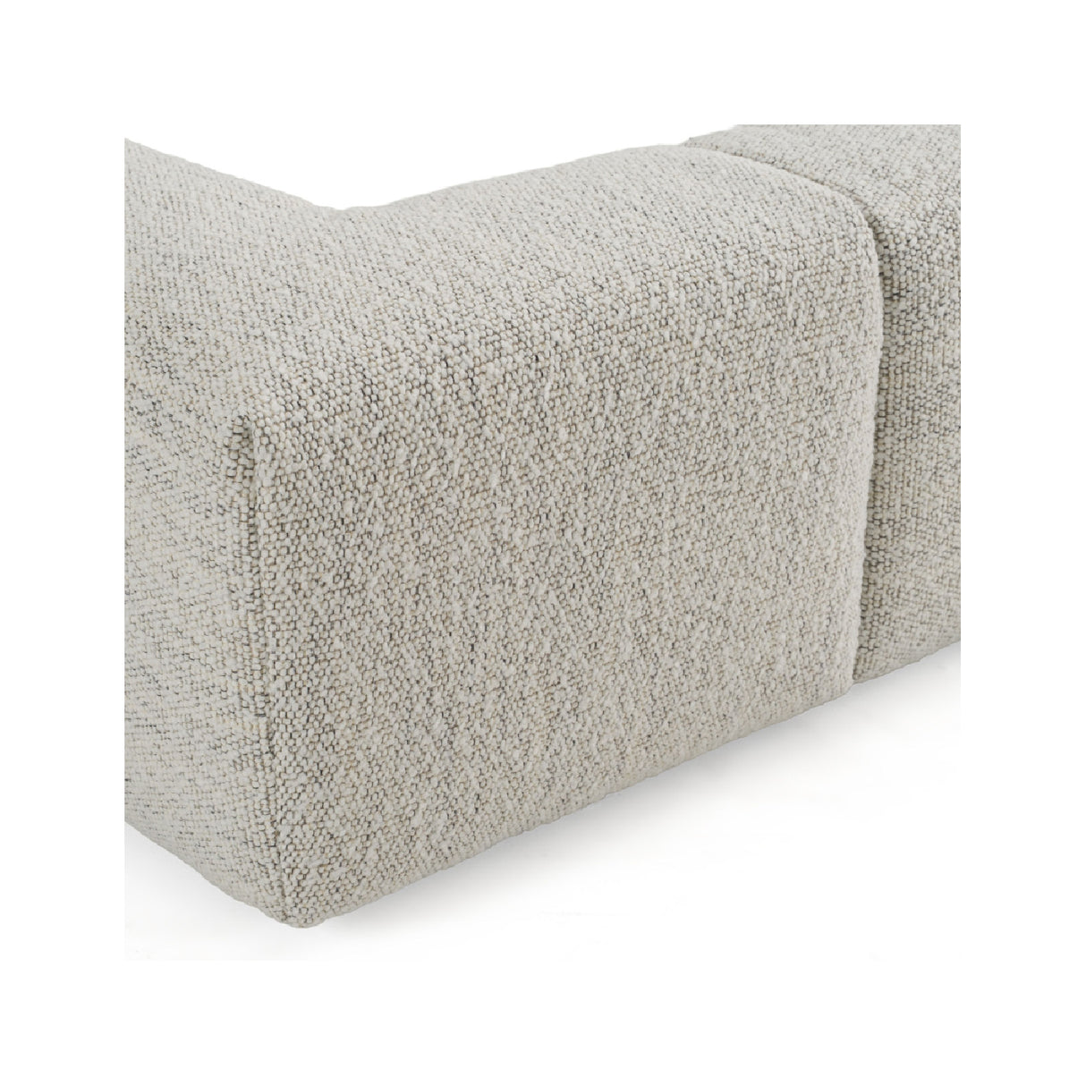 Channel-Tufted Cream Bed | Oroa.com