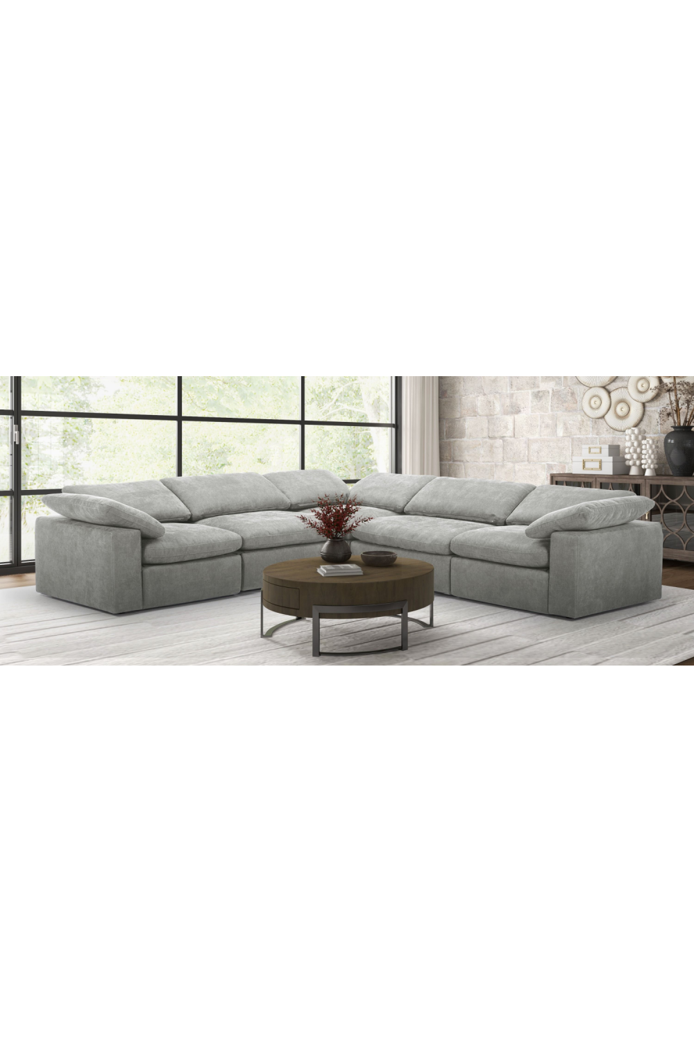 Power Recliner Sectional Sofa | OROA Modern Corinth | Oroa.com