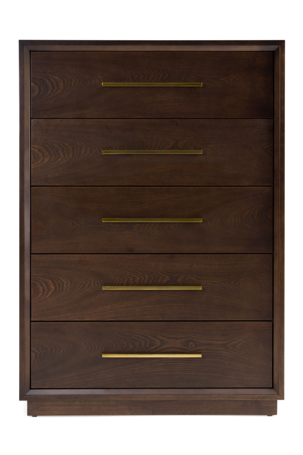 Brown Oak 5-Drawer Chest | OROA Modern Manhattan | Oroa.com