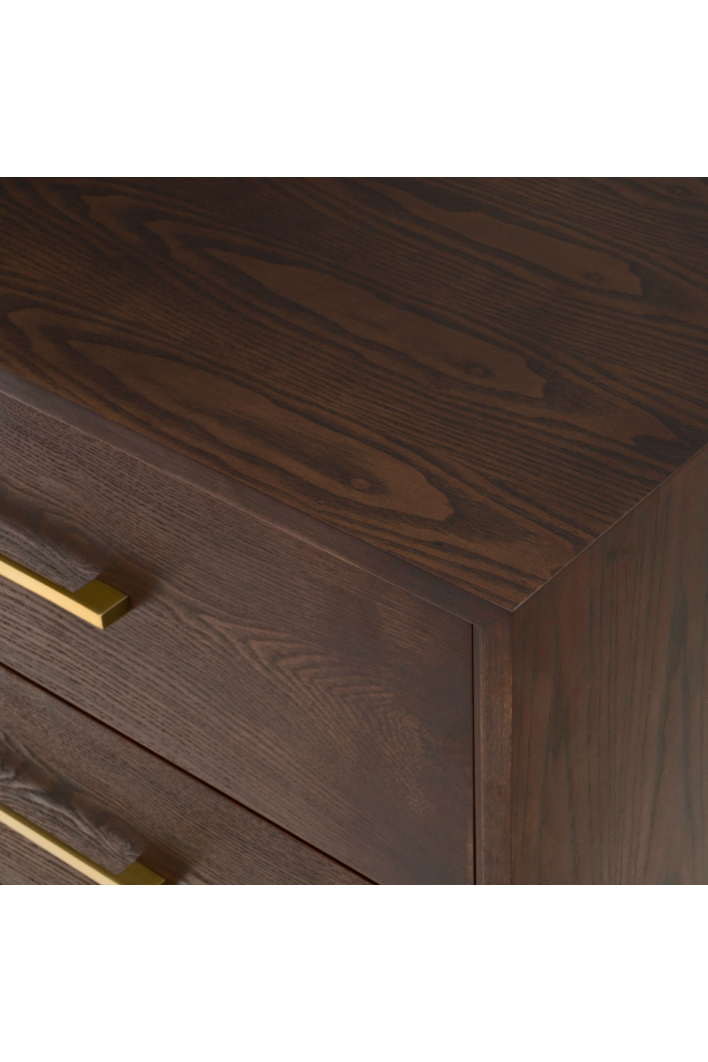 Brown Oak 5-Drawer Chest | Oroa.com