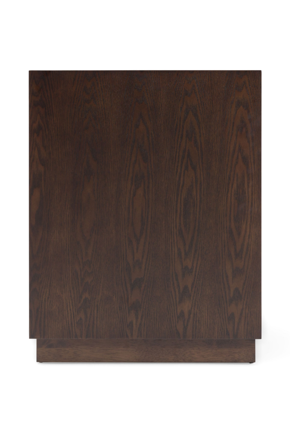 Brown Oak 3-Drawer Nightstand | Oroa.com