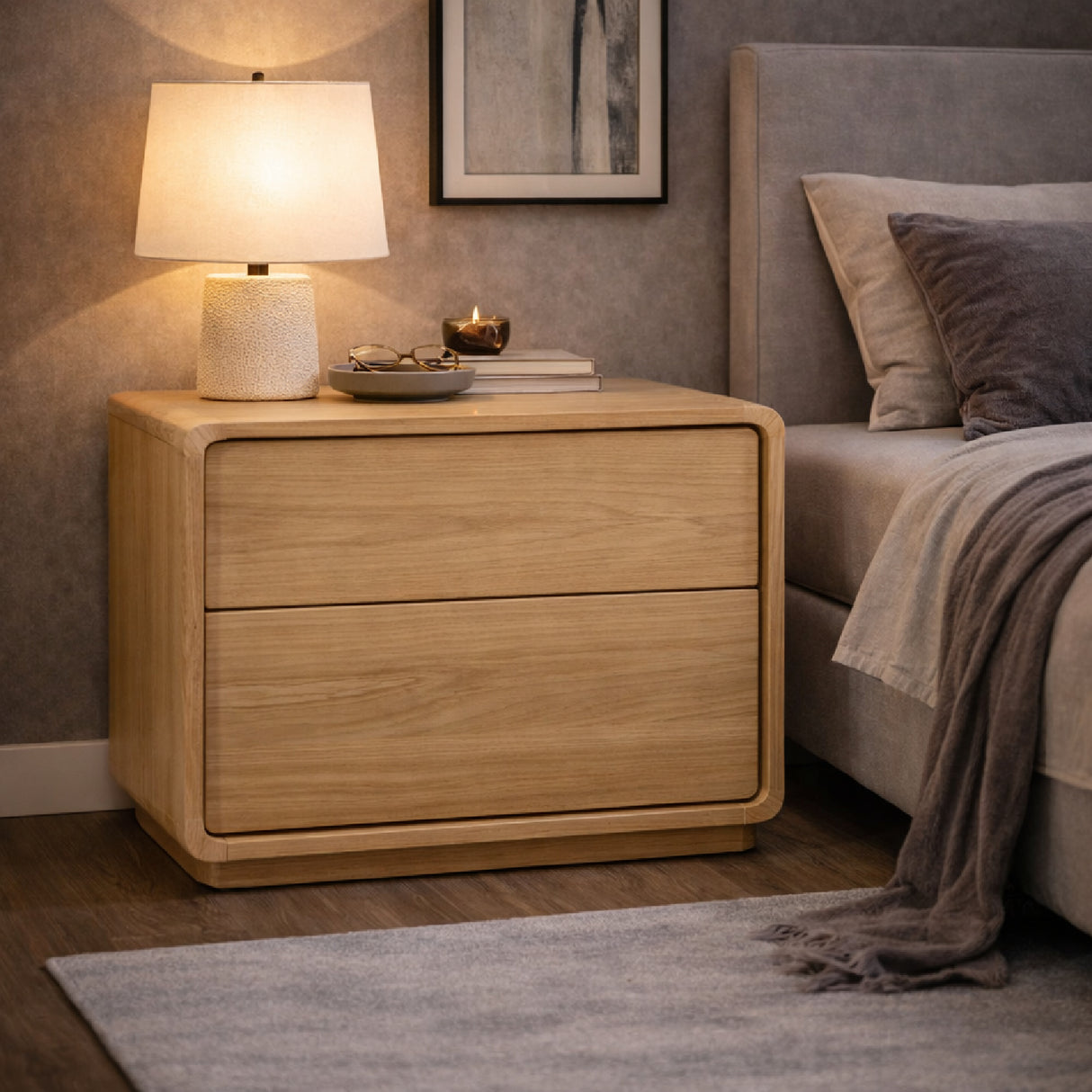 Solid Wood Nightstand | Oroa.com