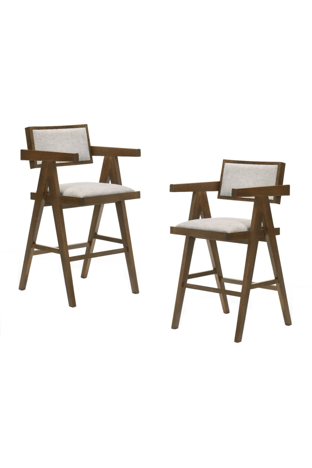Solid Wood Counter Stools (2) | Oroa.com