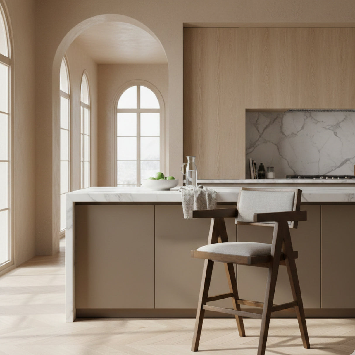 Solid Wood Counter Stools (2) | Oroa.com