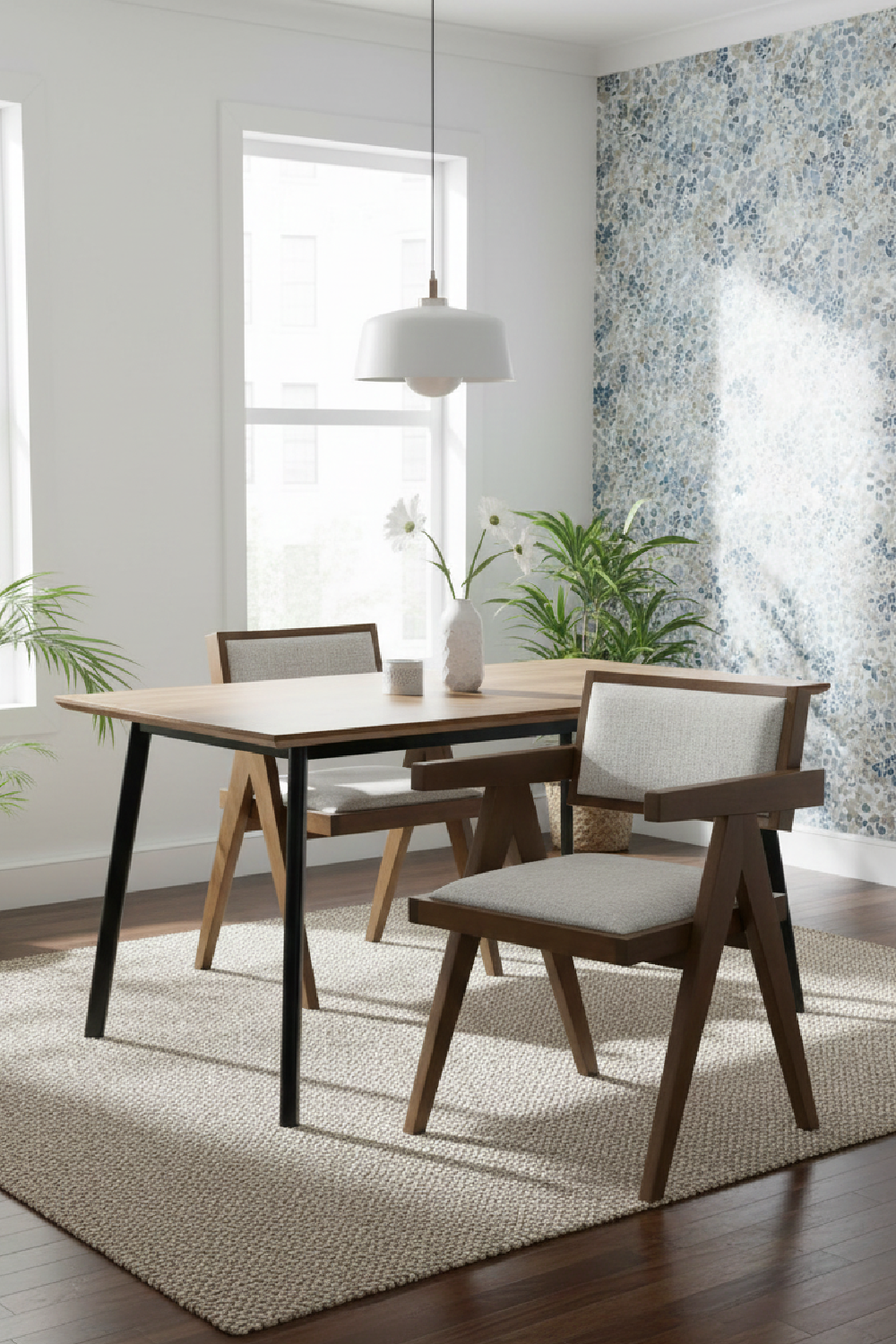 Solid Wood Dining Chairs (2) | Oroa.com