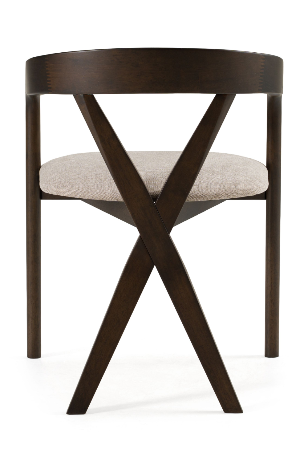 Cross-Back Wooden Dining Chair | OROA Modern Weiss