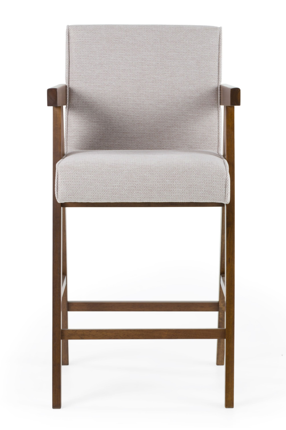 Walnut V-Leg Counter Chairs (2) | OROA Modern Joseline | Oroa.com