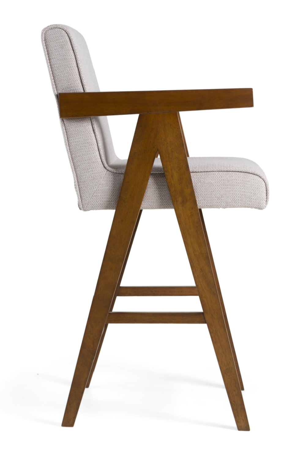 Walnut V-Leg Counter Chairs (2) | OROA Modern Joseline | Oroa.com