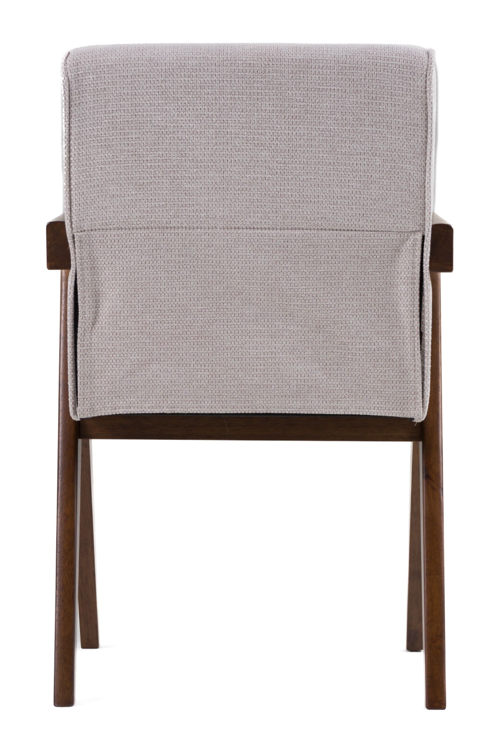 Walnut V-Leg Dining Chairs (2) | Oroa.com